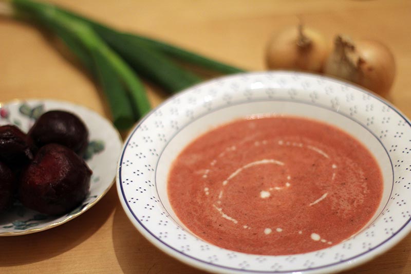 Rezept Rote Bete Meerretich Kokos Suppe