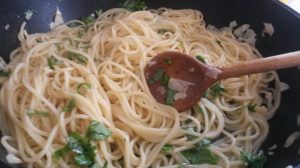 Spaghetti aglio e olio Zubereitung