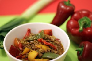 Rezept: Paprika sin Carne