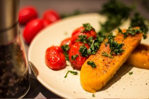 Hokkaido Klöße mit Cherrytomaten - Rezept