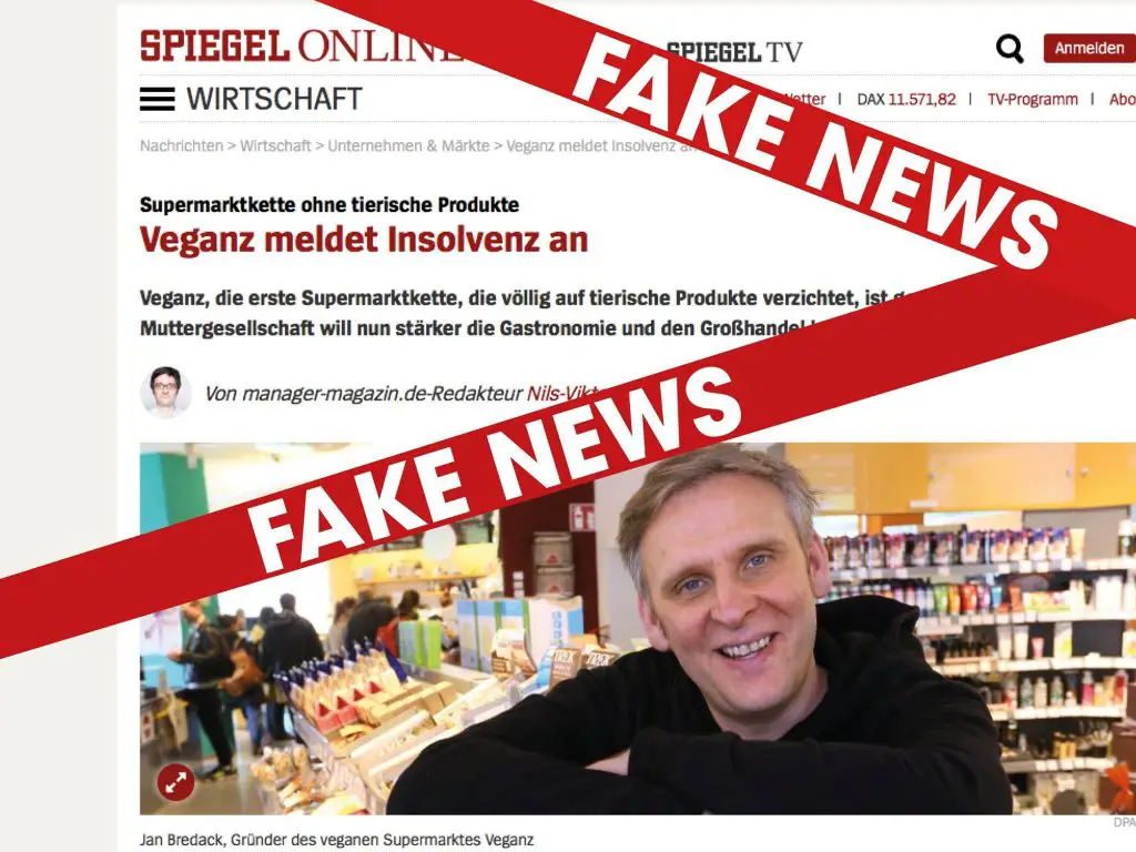 Veganz Fakenews