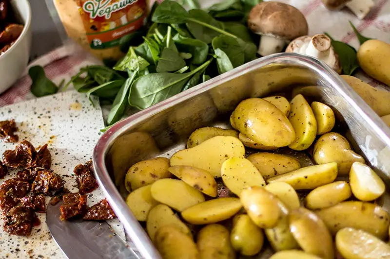 Baked Potato Salad Zubereitung