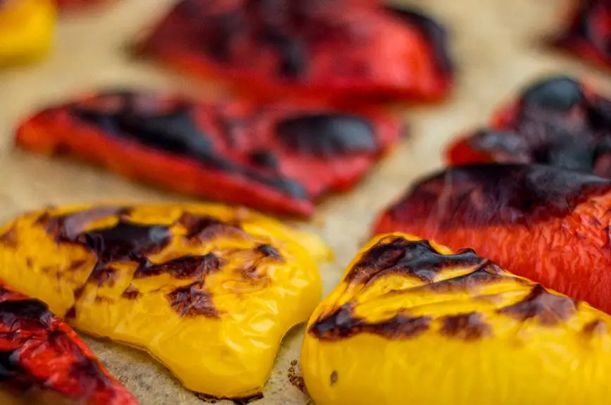 Paprika häuten im Ofen