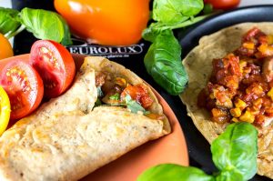 Pizza-Crêpes vegan Rezept