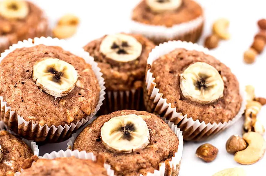 Bananen Muffins vegan zuckerfrei