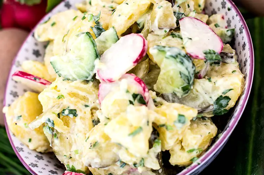 Kartoffelsalat mit Mayo Rezept vegan