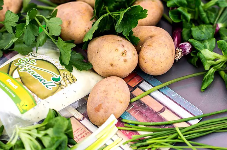 Kartoffelsalat Feldsalat Zutaten