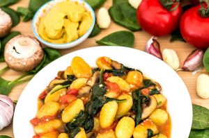 Gnocchi Tomaten Senfsauce vegan Rezept