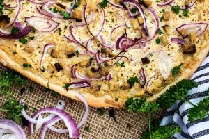 Elsässer Flammkuchen Rezept vegan