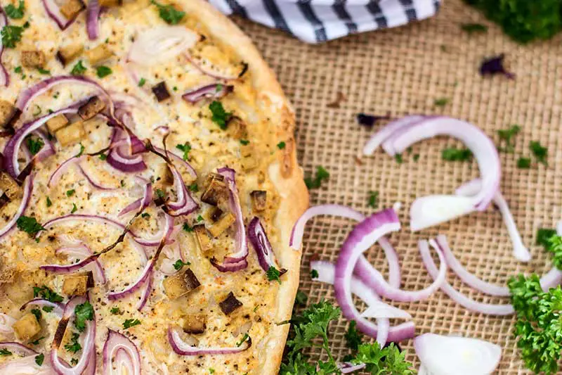 Elsässer Flammkuchen Rezept vegan