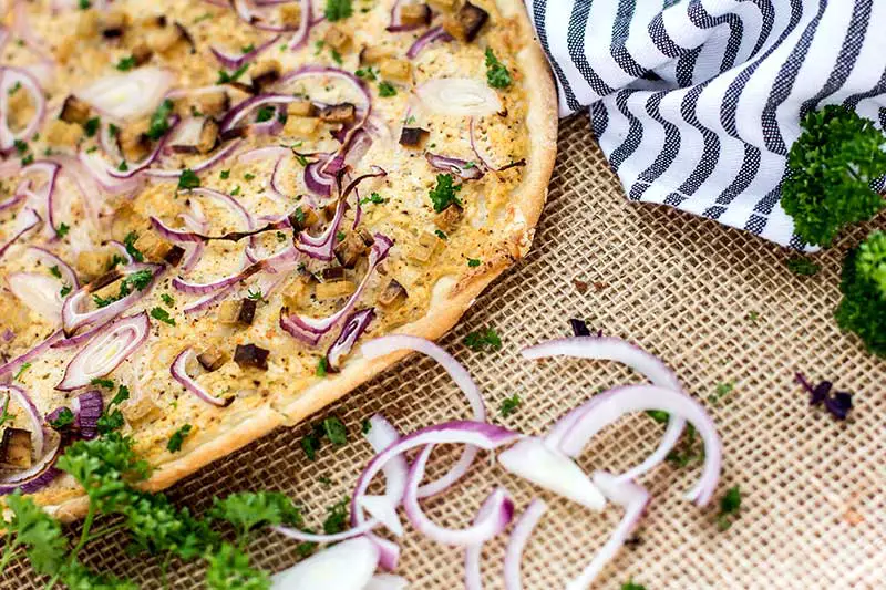 Flammkuchen vegan Rezept