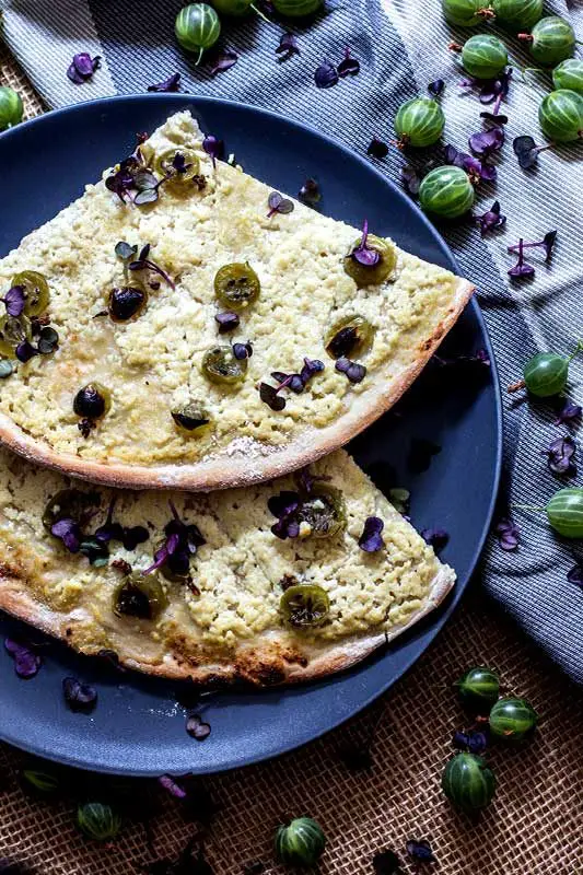 vegan fruchtiger Flammkuchen Rezept