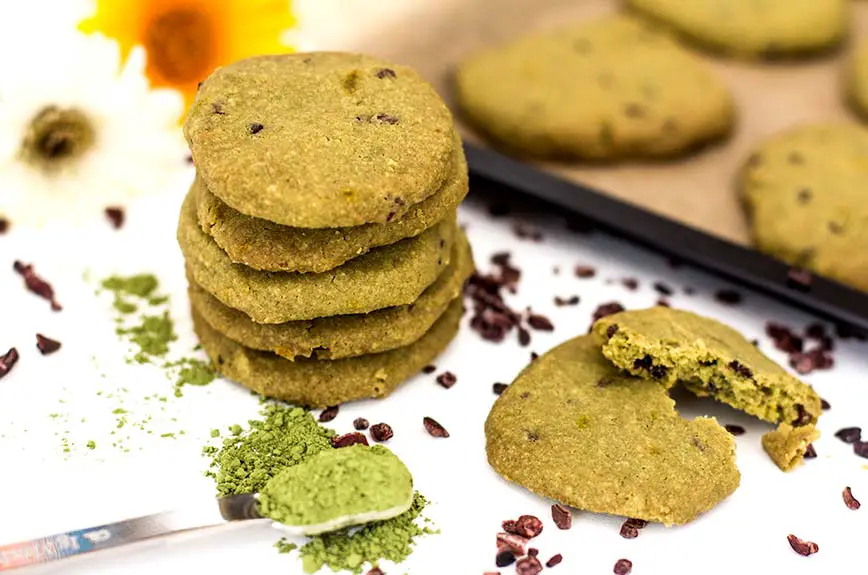 Matcha Kekse Rezept vegan