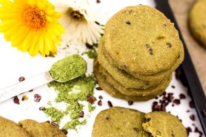 Matcha-Kekse Rezept vegan ohne Zucker