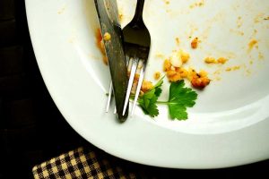 Lebensmittel schmeißen weg