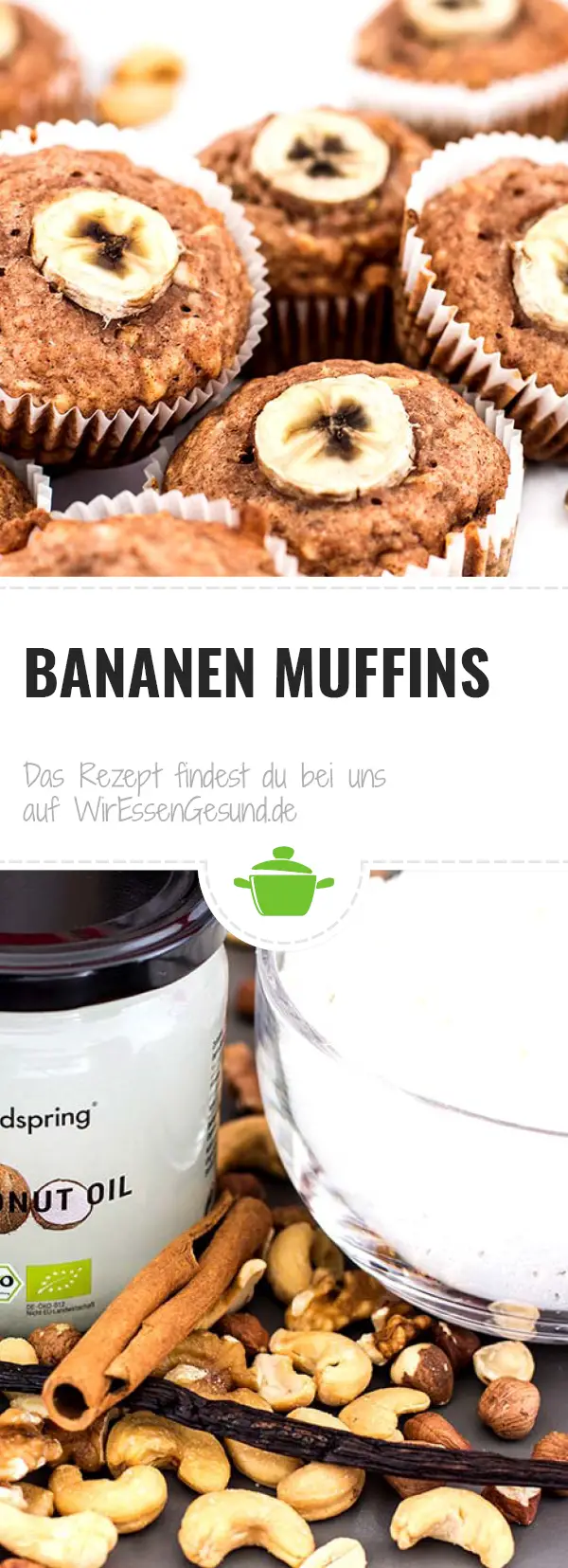 Bananen Muffins (zuckerfrei) WirEssenGesund