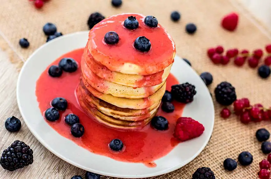 Fluffy Pancakes zuckerfrei Rezept vegan