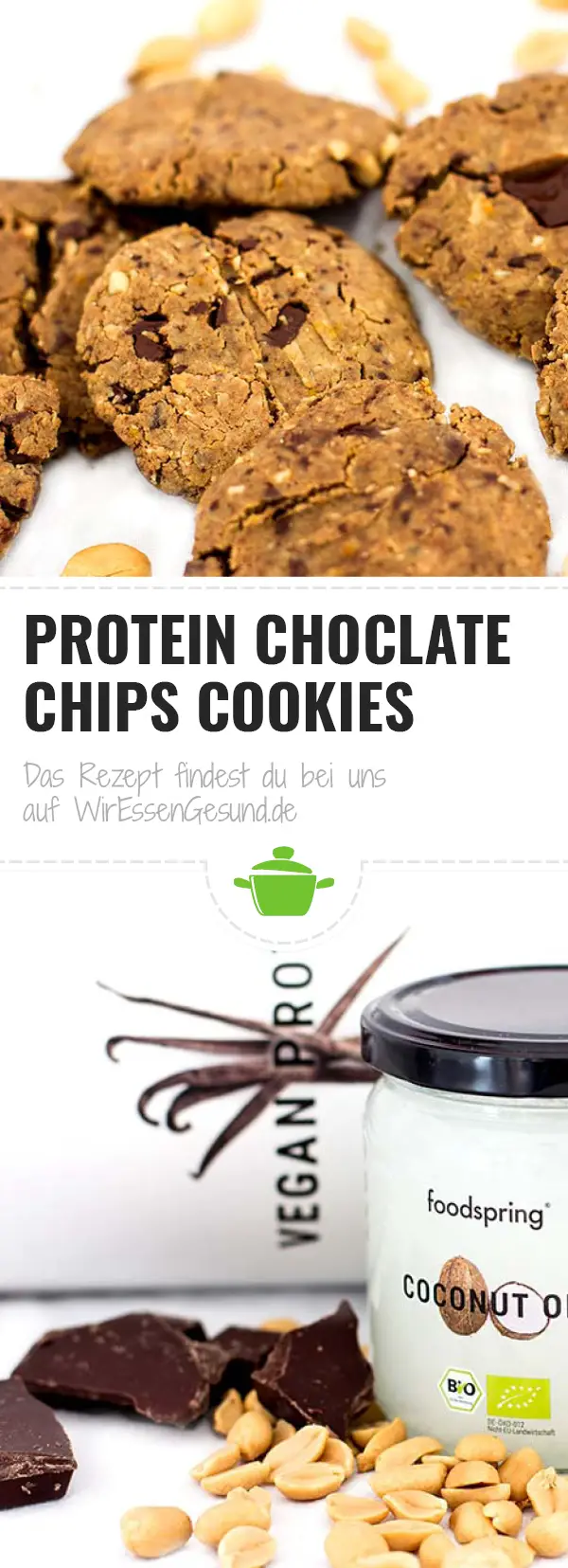 Protein Chocolate Chips Cookies WirEssenGesund