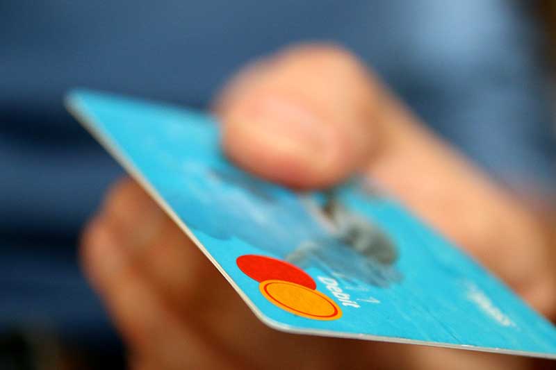 Mikroplastik Kreditkarte
