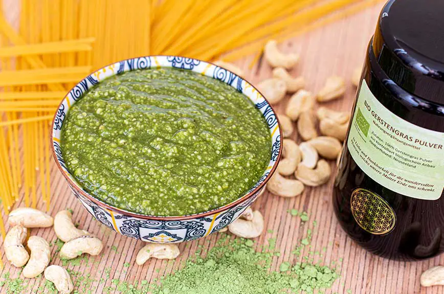 Gerstengras Pesto