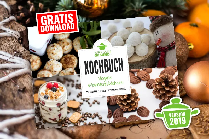 vegane Weihnachtsbäckerei - gratis Backbuch