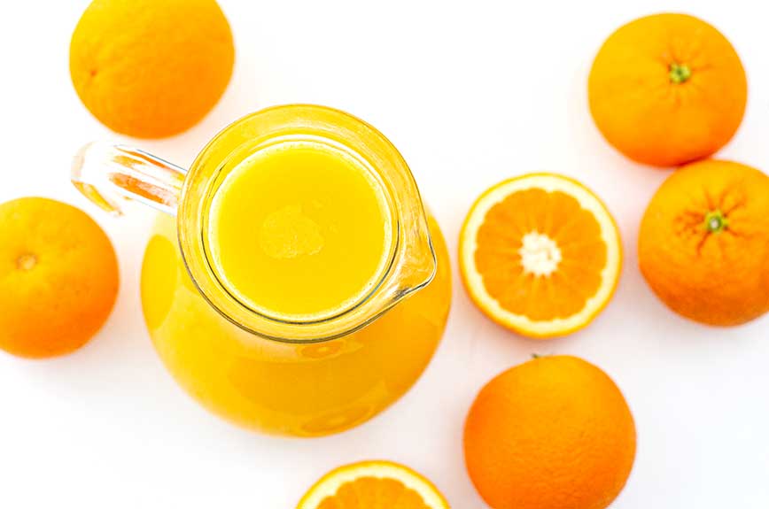 frisch gepresster Orangensaft selber machen