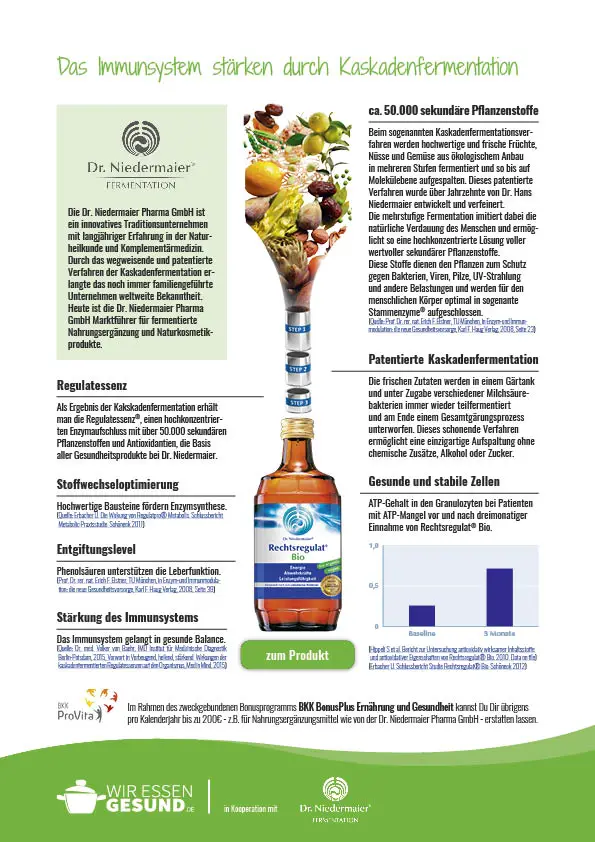 Immunsystem stärken durch Kaskadenfermentation