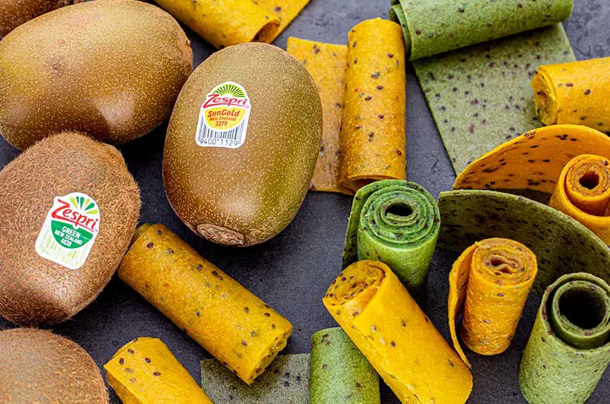 Fruchtleder selber machen bunt Kiwi Zespri