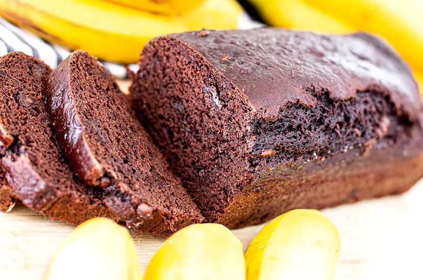 Bananenbrot mit Schokolade Rezept vegan zuckerfrei