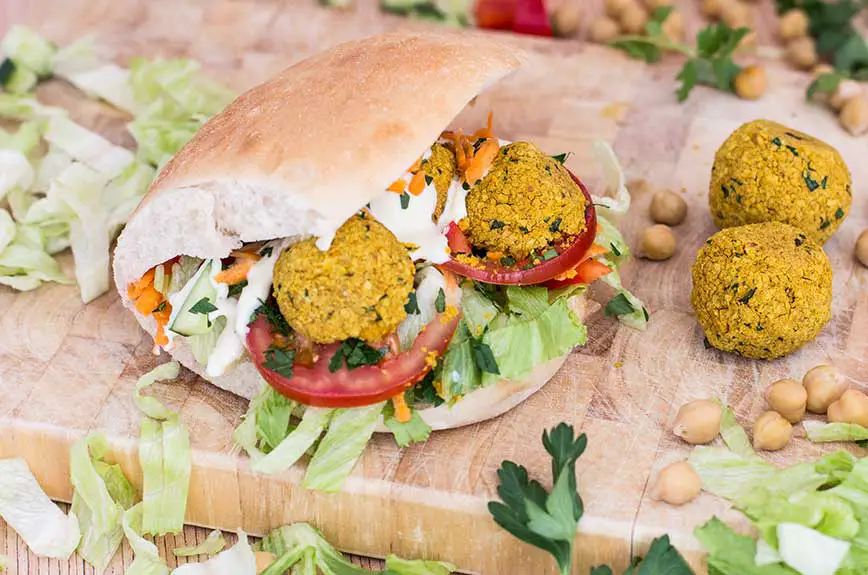 selbstgemachter Falafeldöner