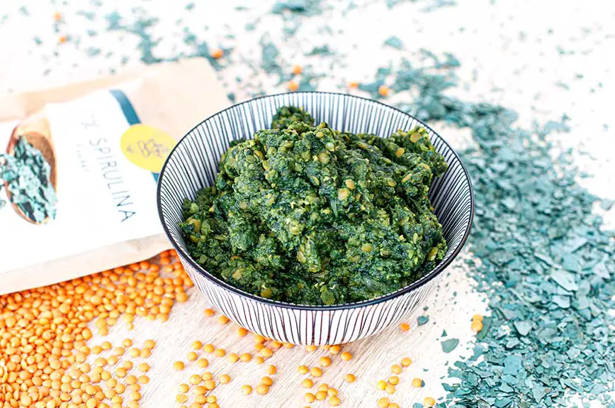 Linsen-Curryaufstrich mit Spirulina Rezept vegan