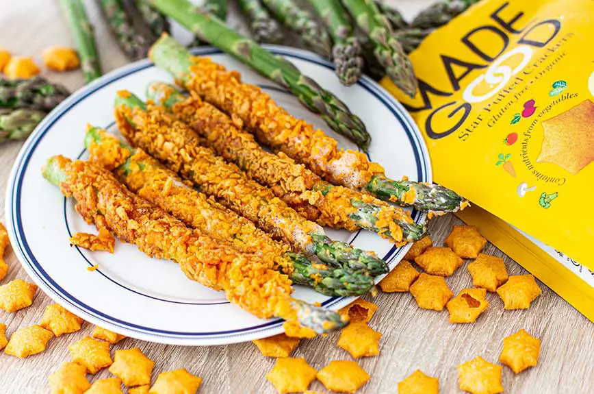 Cheesy-Crust Spargel MAde Good Star Puffed Crackers Cheddar Flavor